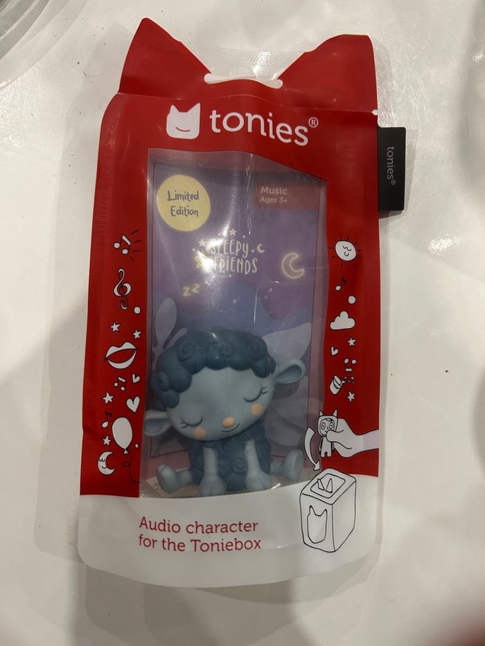 Figurine tonies mouton noir bleu gris pour toniebox