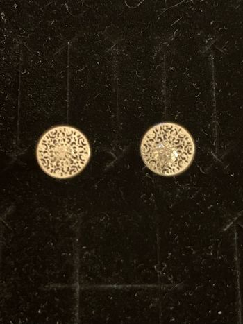 boucles d’oreilles argentées