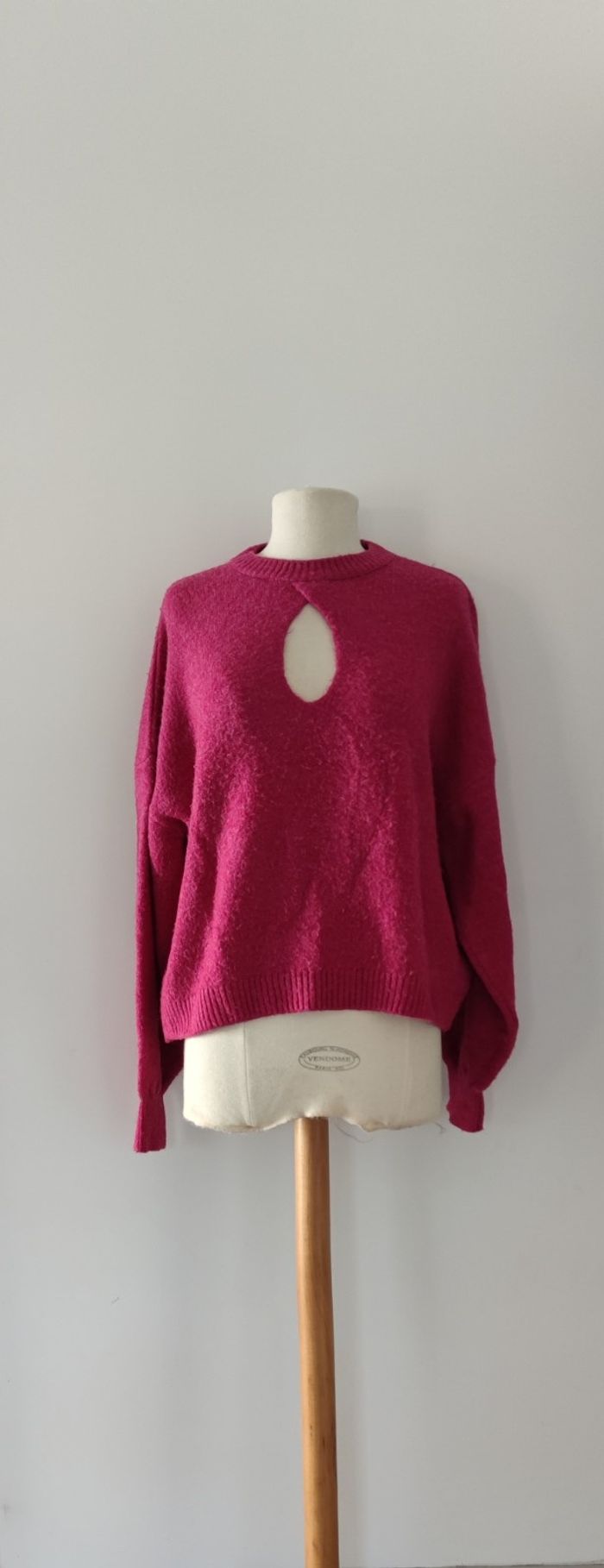 Pull rose à manches longues femme taille L – Kiabi – très bon état