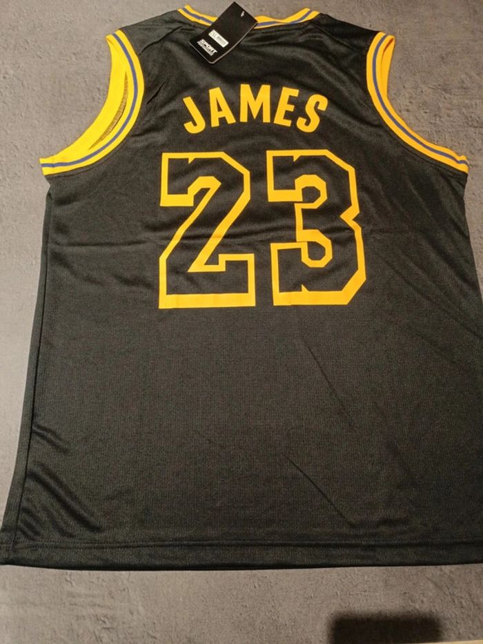Tenue NBA Los Angeles Lakers LeBron James noir t2xl - photo numéro 2