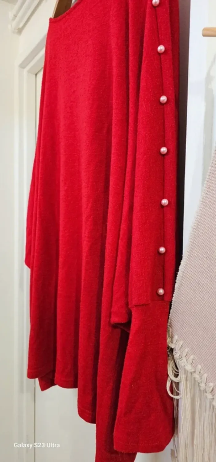 Pull Chauve-souris Long Évasé Taille L/XL - photo numéro 6