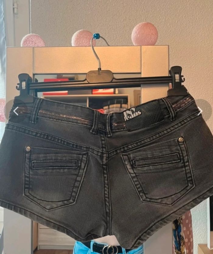 Short jean noir délavé Jennyfer neuf - photo numéro 3