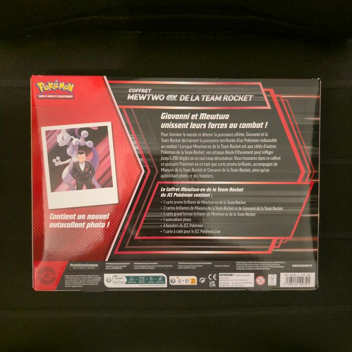 Pokémon Coffret Mewtwo ex de la Team Rocket (Défauts Scellage) - photo numéro 2