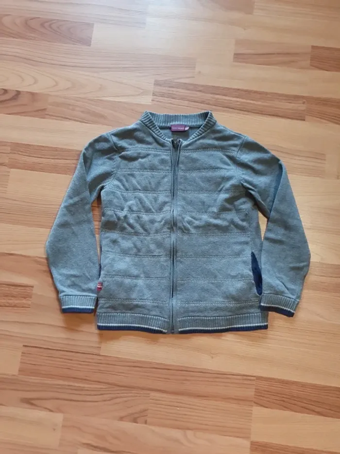 gilet matelassé sergent major 8 ans gris