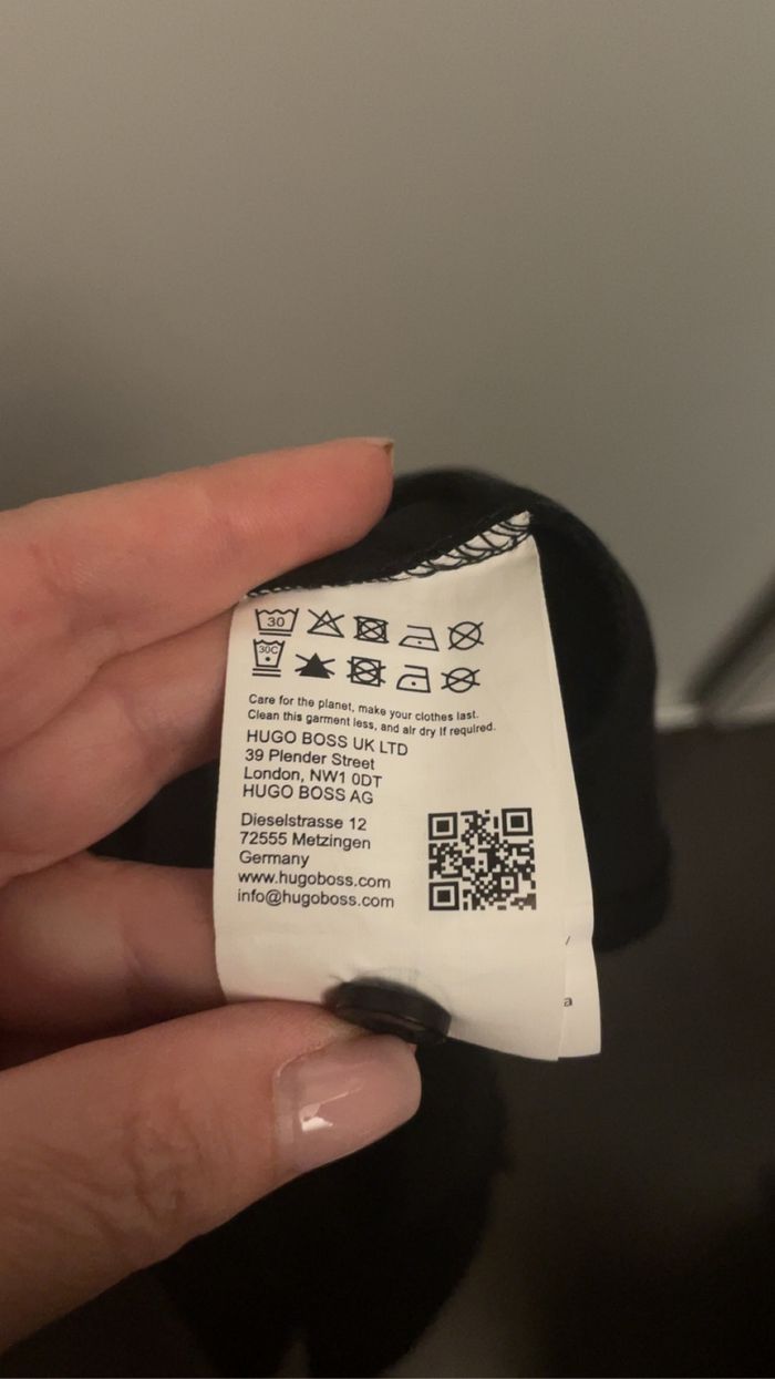 Polo Hugo Boss noir et vert fluo, taille L, neuf avec étiquettes - photo numéro 8