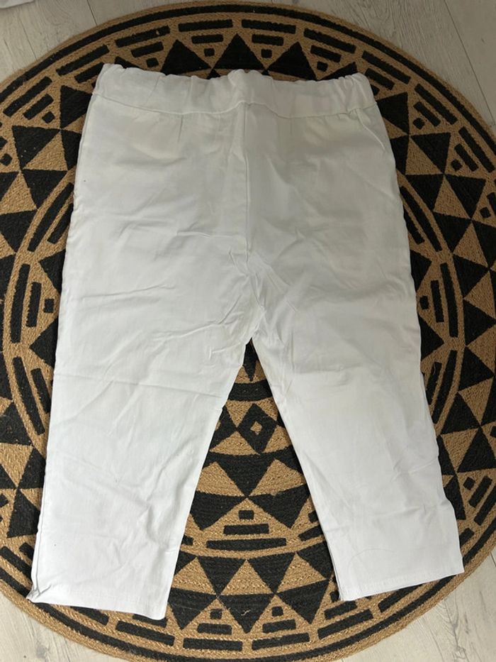 Pantacourt femme blanc - photo numéro 2
