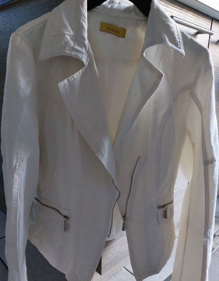 Veste blanche style perfecto