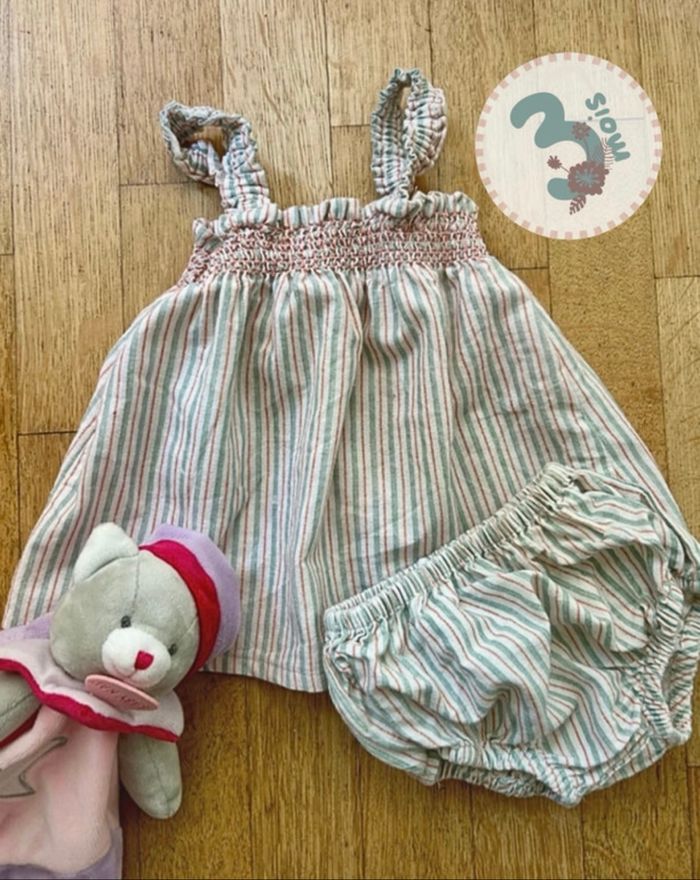 Ensemble Robe et culotte Mango - Taille 3 mois