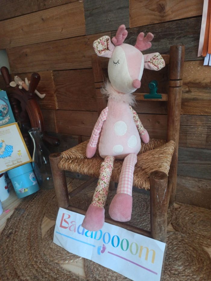 Peluche musicale biche faon la galleria 50cm tbe - photo numéro 2