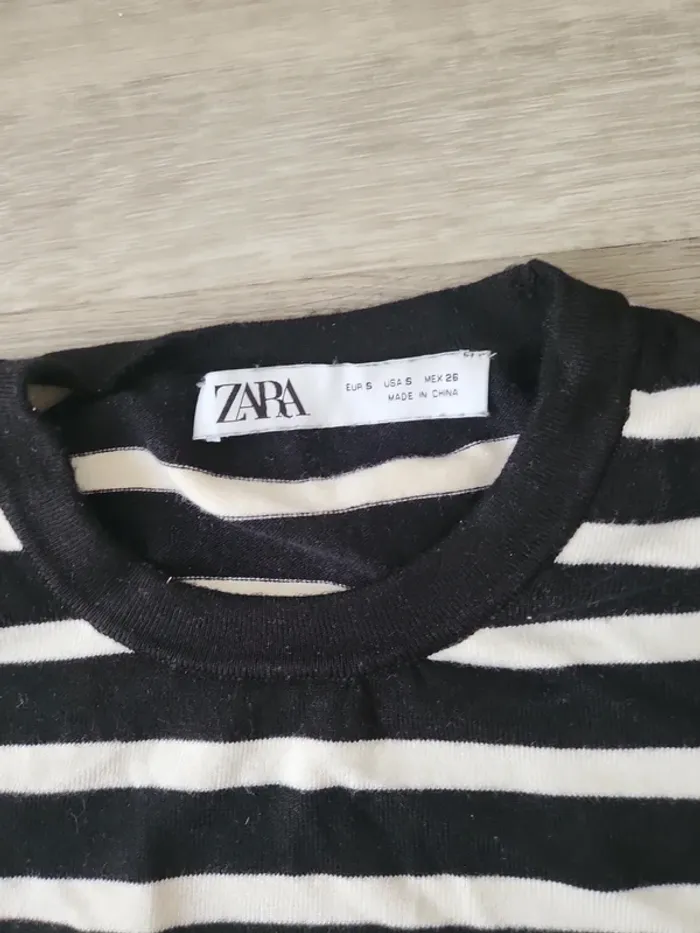 Pull rayé zara 36 - photo numéro 2