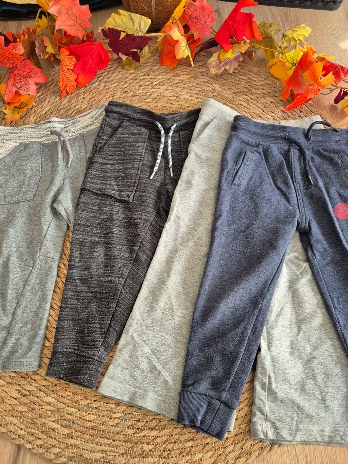 Lot de 4 pantalons de jogging garçon 3 ans - photo numéro 2