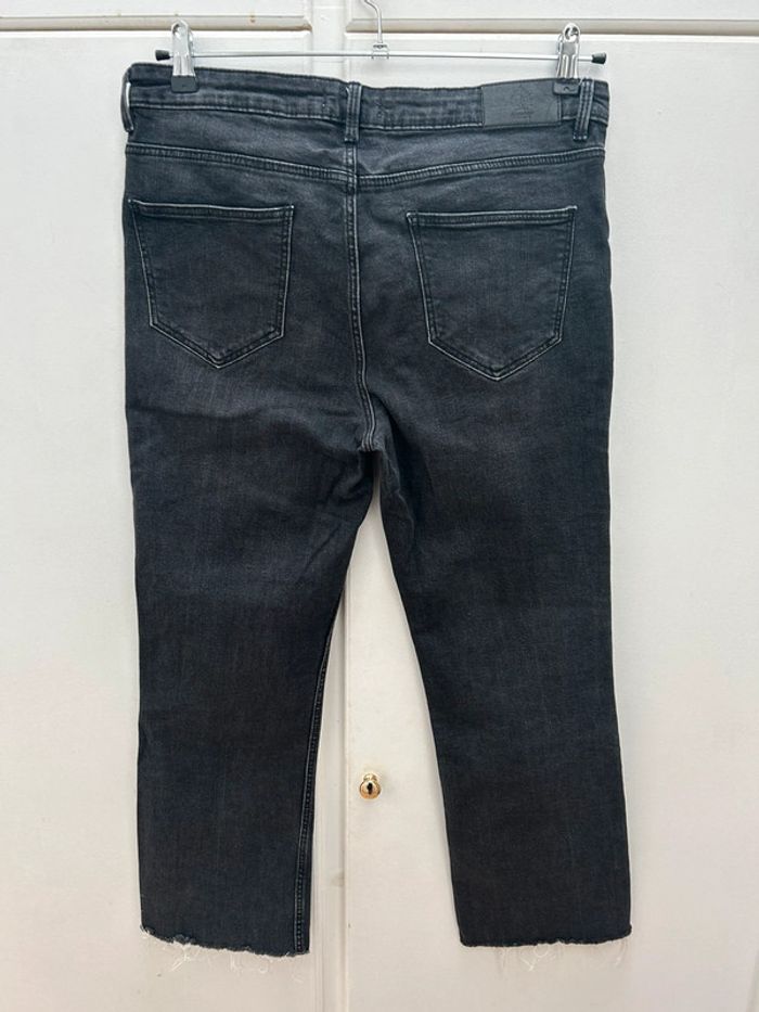 Jeans femme noir court fuselé taille xl 42 springfrield mom boyfriend - photo numéro 7