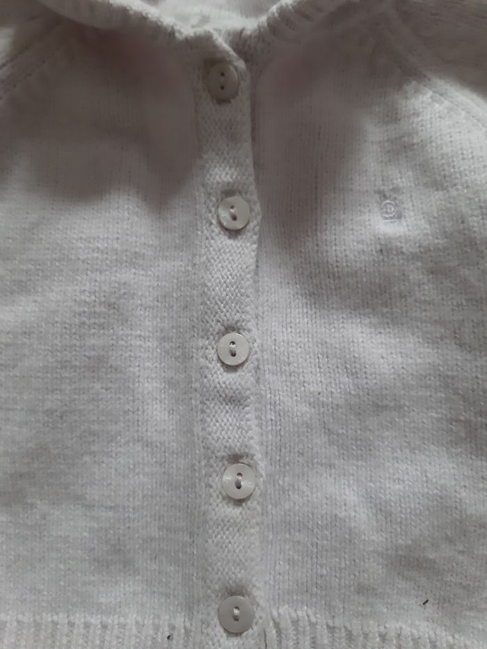 lot de 2 gilets mauve et gris - Obaïbi - 3 mois - photo numéro 4