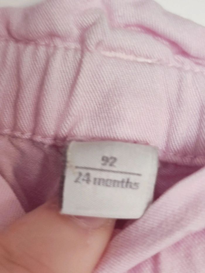 Pantalons fluide rose pastel ceinture noeud - photo numéro 6