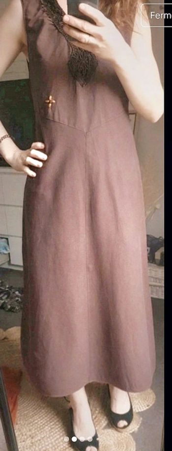 Robe longue en lin