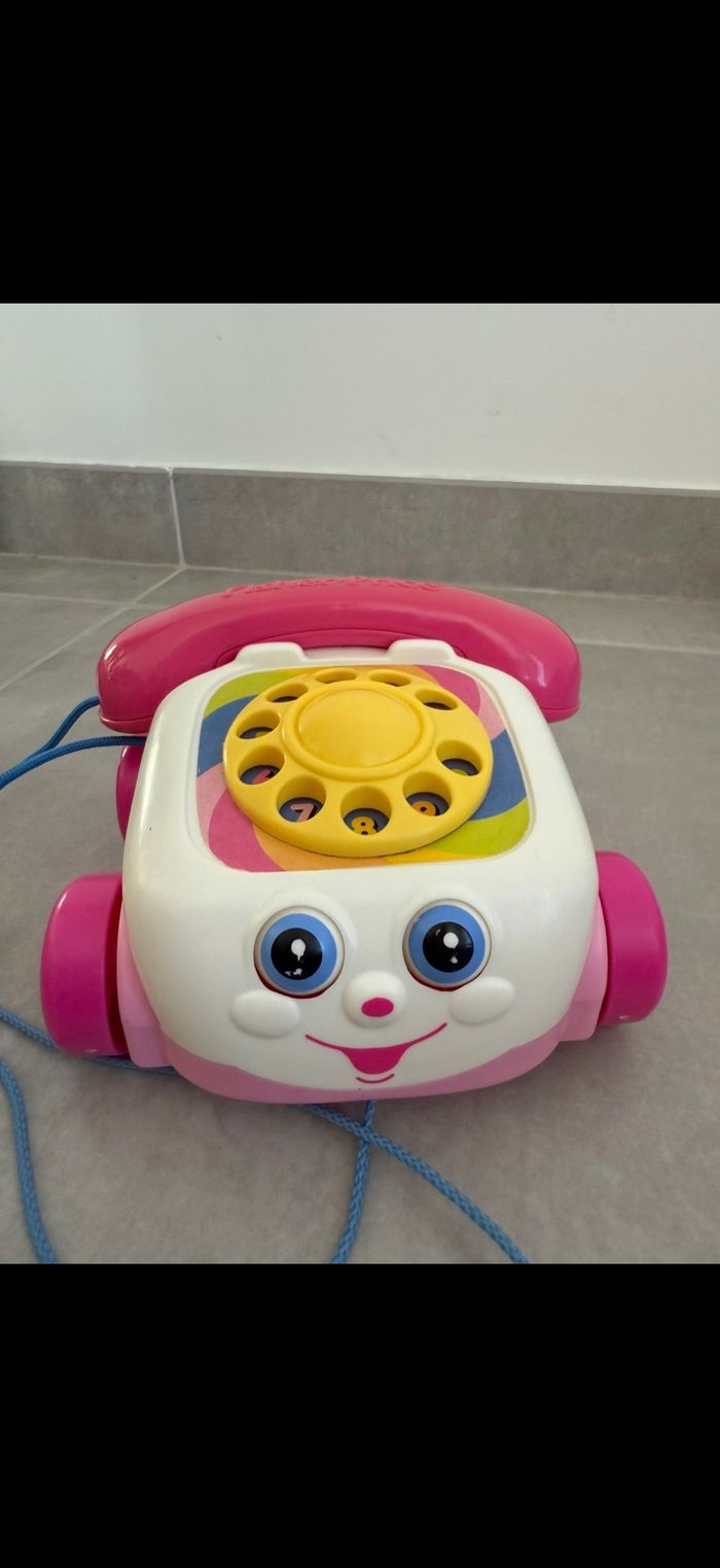 Téléphone avec fil à tirer - photo numéro 3