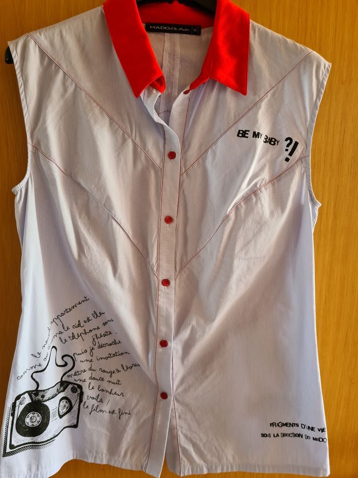 Chemise Mado et les autres T40 bleu clair neuve