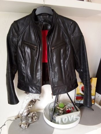 Blouson cuir femme