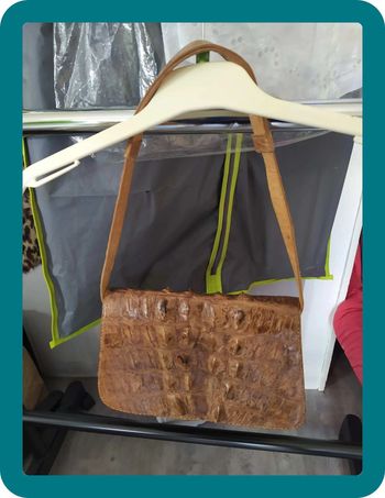 Sac à main effet crocco