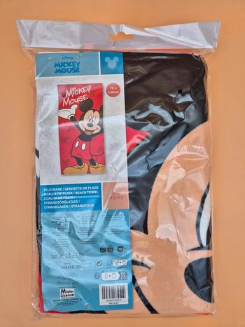 Drap de Plage Mickey Mouse – 70x140 cm – NEUF