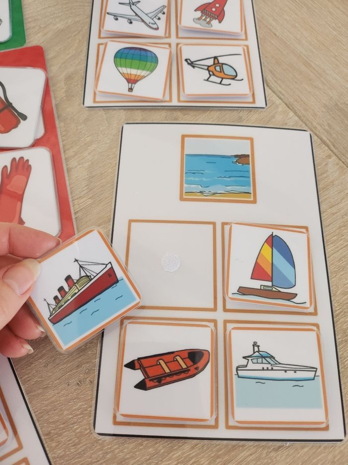 Jeux plastifiés et scratchés façon montessori - photo numéro 5