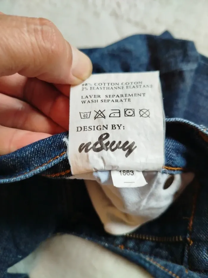 Bermuda femme en jean N&vy taille 38 - photo numéro 5