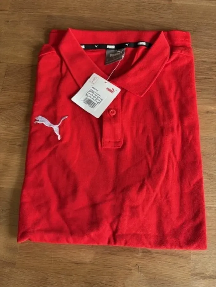 polo homme puma rouge taille L - photo numéro 8