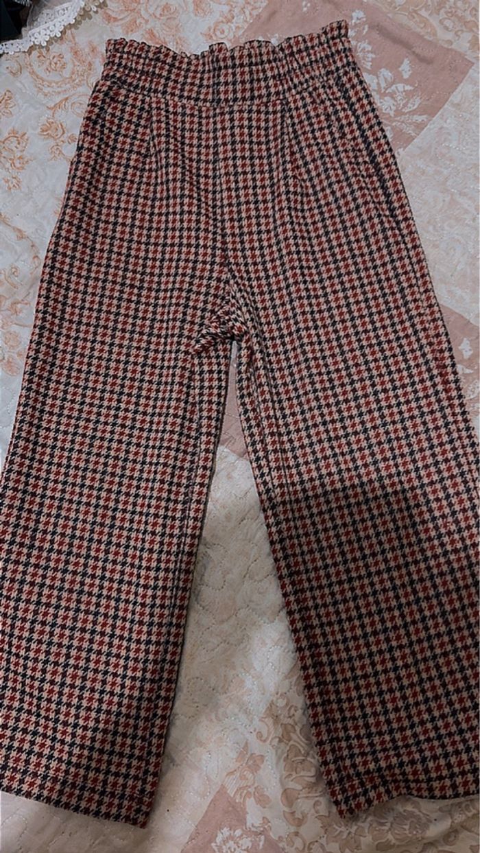 Pantalon à carreaux fille 6 ans