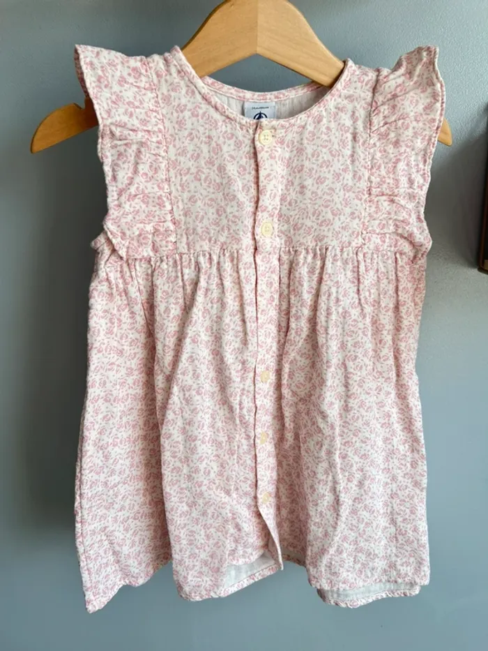 Robe + bloomer Petit bateau fille 24 mois neuf - photo numéro 2