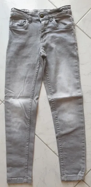 Jean gris clair 7 ans