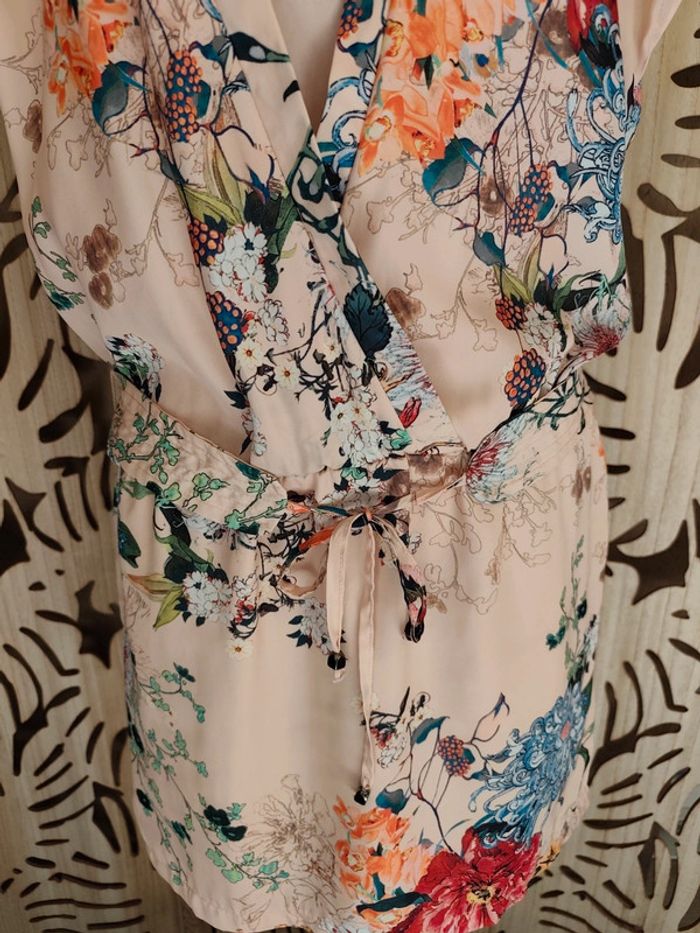 Robe kimono imprimé fleurs T 38 Promod - photo numéro 10