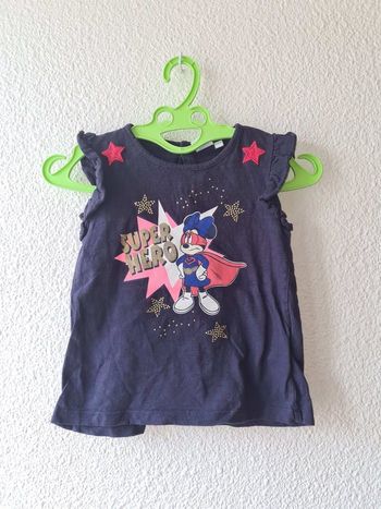 tee-shirt bleu marine Minnie Disney