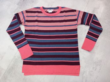 Pull / tricot rayé rose femme taille 38