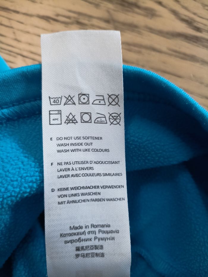 Pull col 1/2 zip manches longues Odlo bleu homme taille XL - photo numéro 9