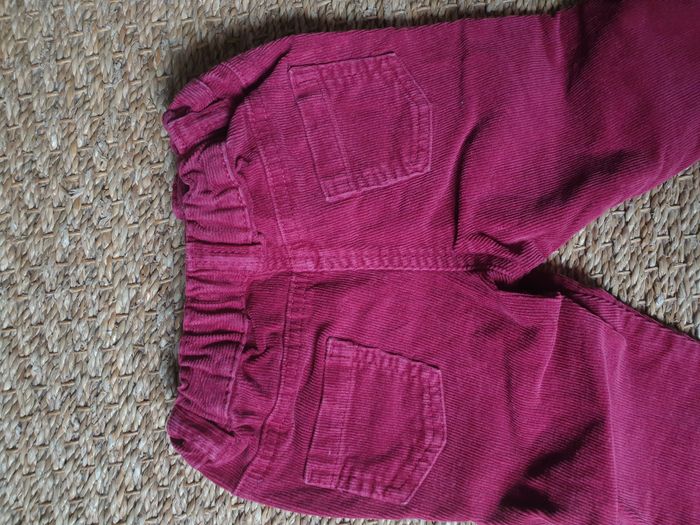 Lot 2 pantalons en velours côtelé fille - photo numéro 5