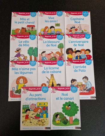Lot de 11 livres cp mila et noé