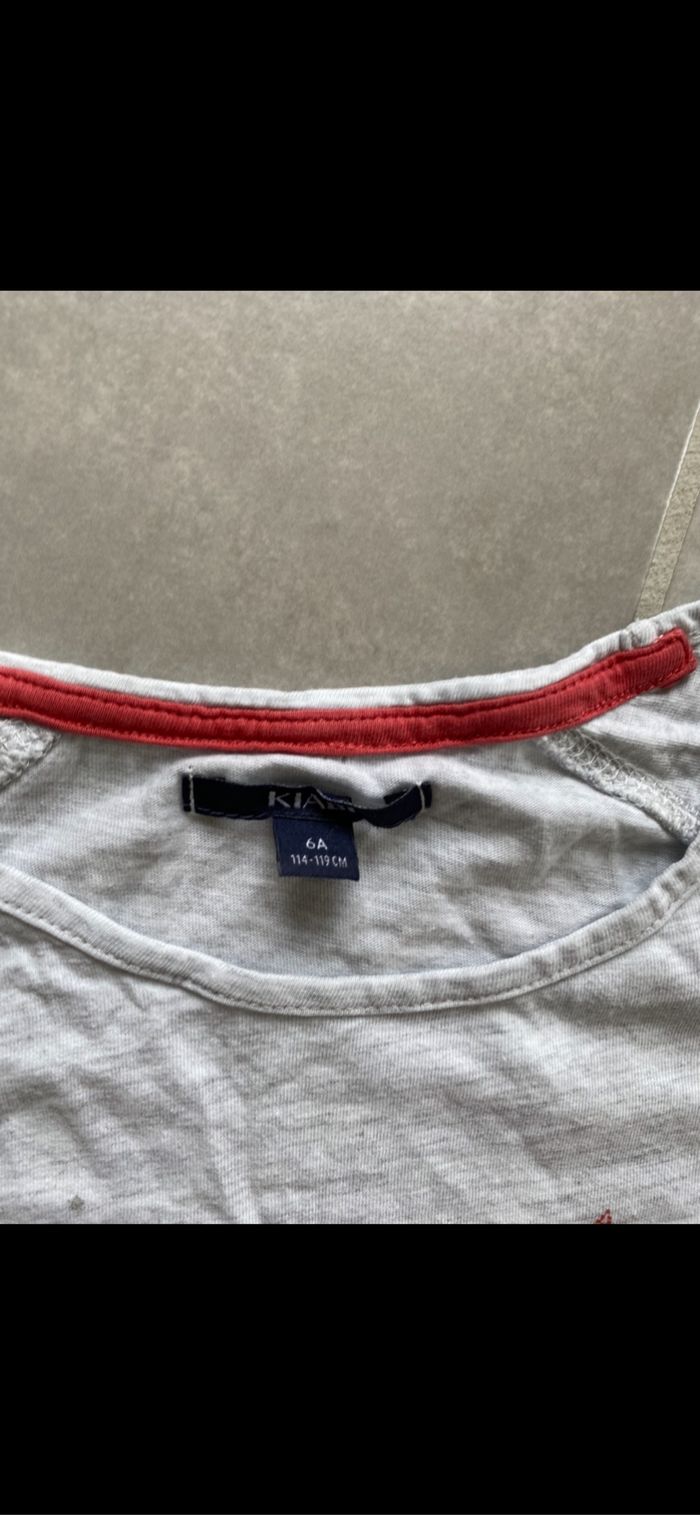 Tee shirt manches courtes Kiabi 6 ans - photo numéro 4