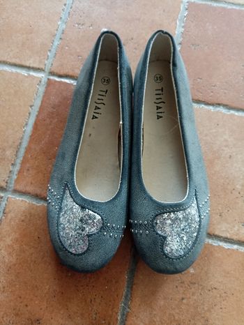 Ballerine cœur grise taille 35
