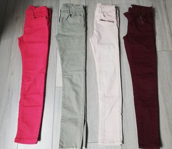 12 ans fille lot de 4 pantalons jeans skinny 