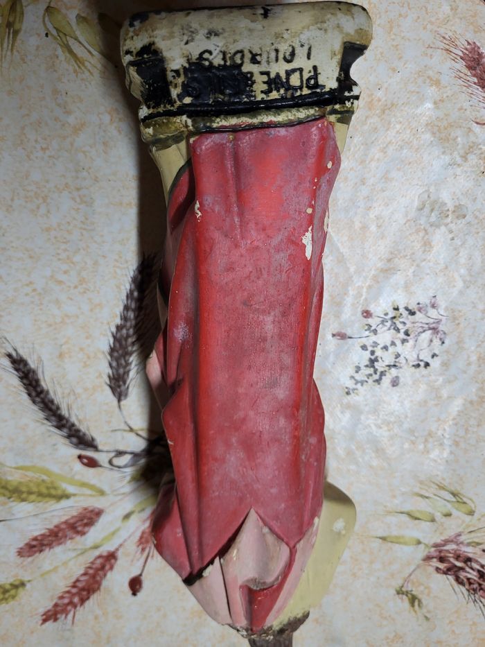 Statuette platre vintage religion - photo numéro 6