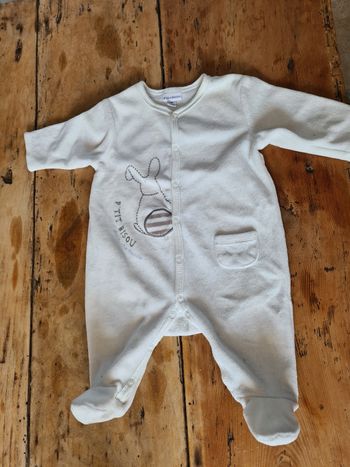 Lot trois pyjama velours en 1 mois