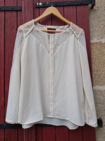 Blouse manches longues crème An’ge taille M