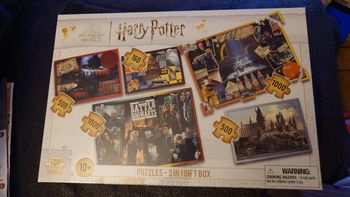Superbe coffret 5 puzzles Harry Potter neuf