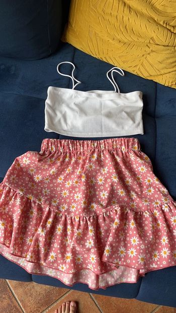 Jupe fleuris + top shein
