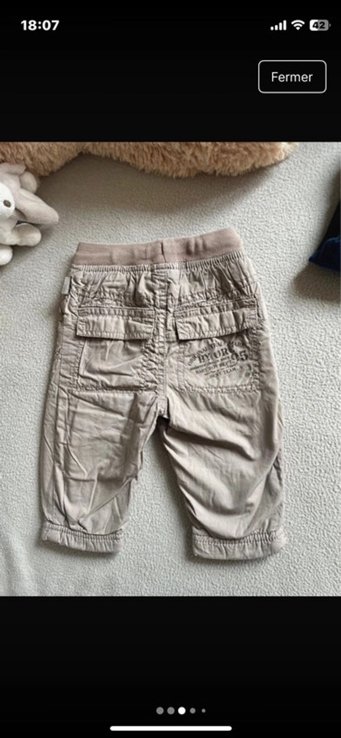 Lot 2 pantalons bébé garçon - photo numéro 3