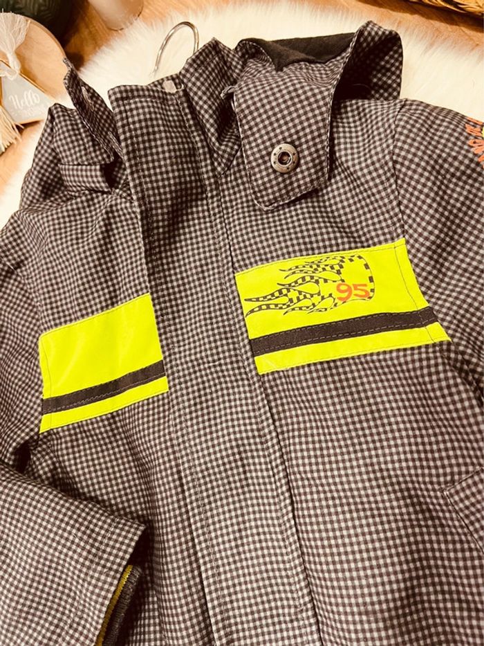 Taille 2 ans veste demie saison coupe vent garçon orchestra grise et verte * carreaux * 💙 - photo numéro 2