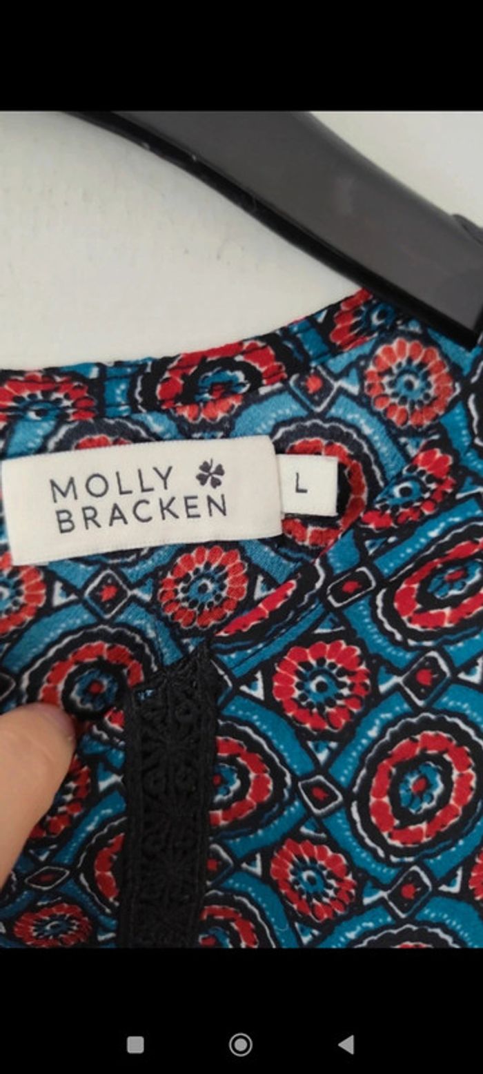 Blouse fluide multicolore à motifs ethniques taille L Molly Bracken - photo numéro 7