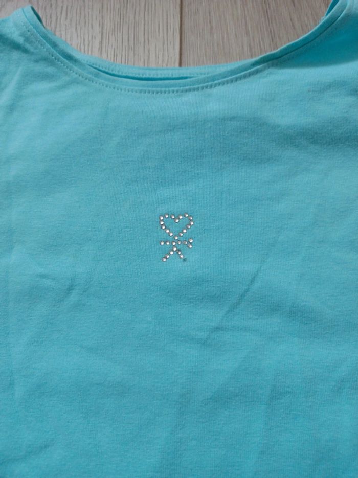 T-shirt fille taille 12 ans Okaïdi en bon état - photo numéro 2