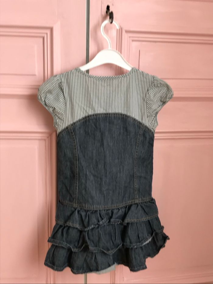 Robe tunique en jeans à volants 5 ans - photo numéro 2