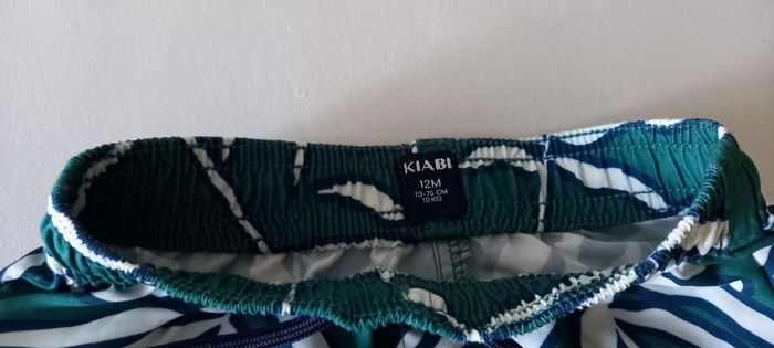 Short de bain vert Kiabi 12 mois - photo numéro 5